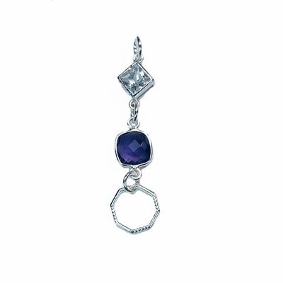 SILVER AMETHYST & CZ PENDANT SILVER AMETHYST & CZ PENDANT