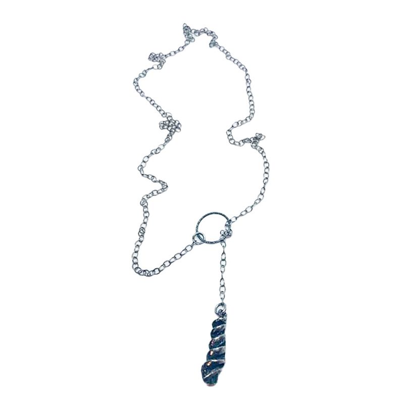 SILVER OXIDIZED PASTA LARIAT SILVER OXIDIZED PASTA LARIAT