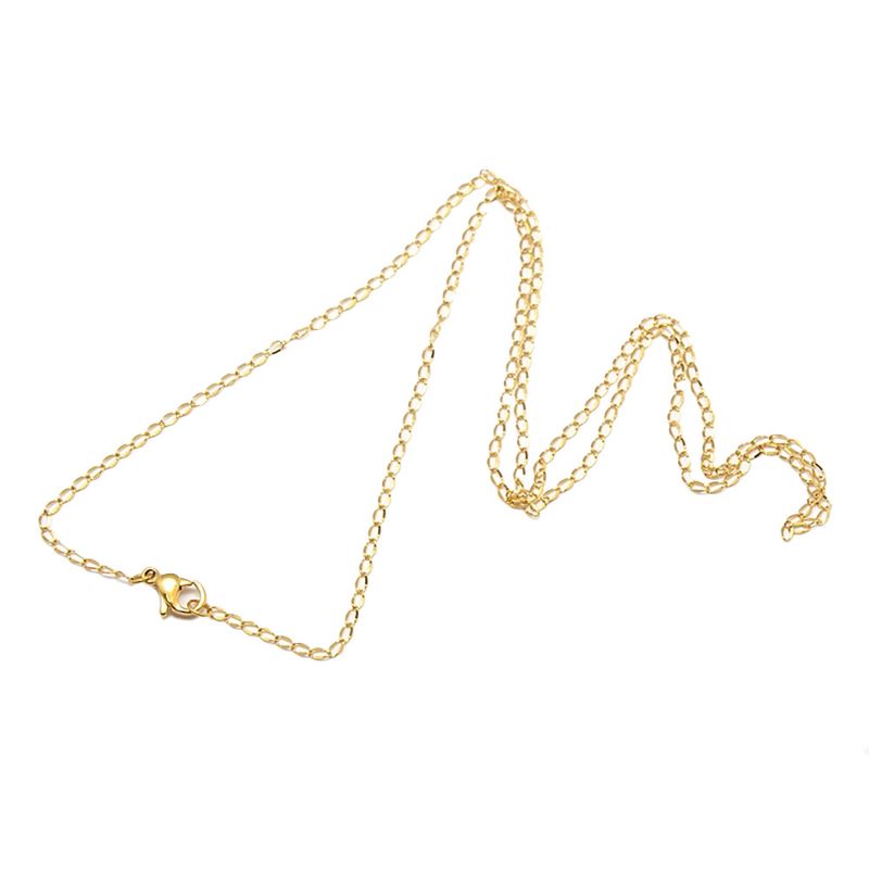 GOLD STAINLESS 3X2MM CABLE TWIST CHAIN - 20