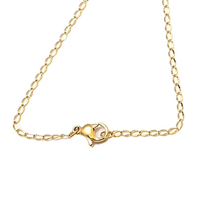 GOLD STAINLESS 3X2MM CABLE TWIST CHAIN - 20