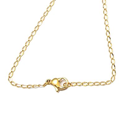 GOLD STAINLESS 3X2MM CABLE TWIST CHAIN - 20