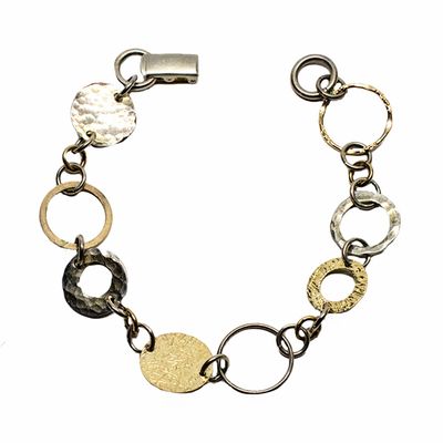MIXED METALS LINK BRACELET MIXED METALS LINK BRACELET