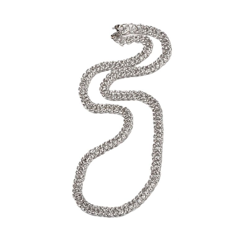 SILVER STAINLESS TEXTURED CHAIN -20