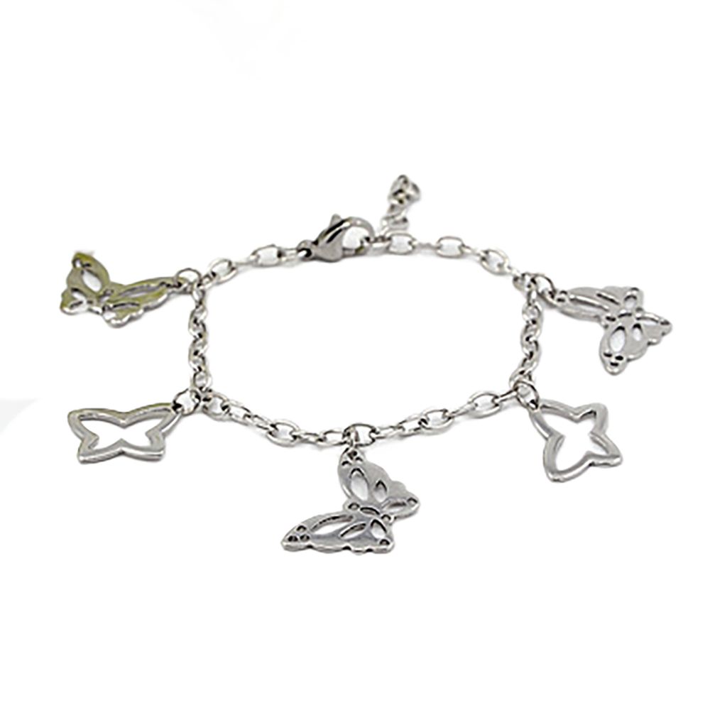 STAINLESS BUTTERFLY BRACELET FJBBS
