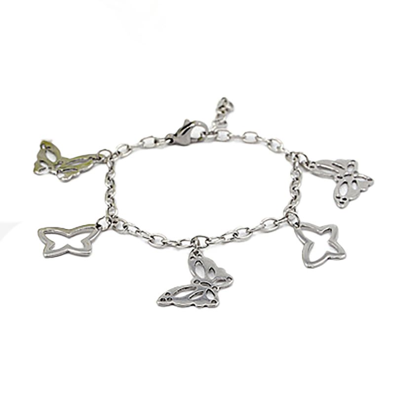 STAINLESS BUTTERFLY BRACELET FJBBS