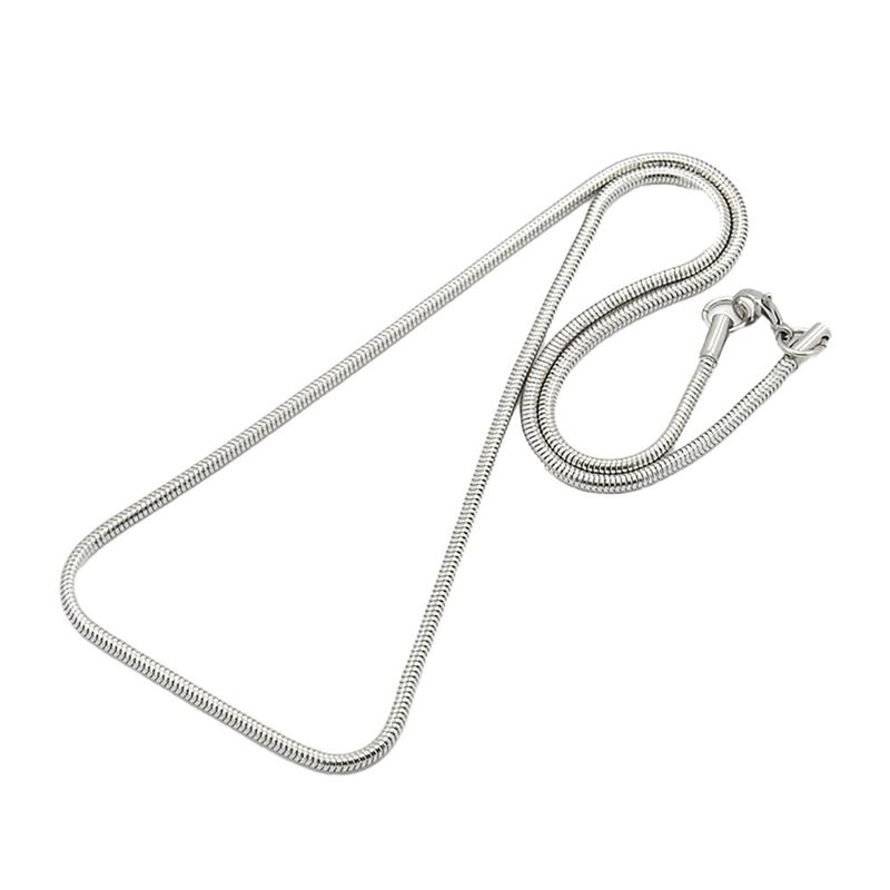 SILVER STAINLESS 2.5MM SNAKE CHAIN 18"