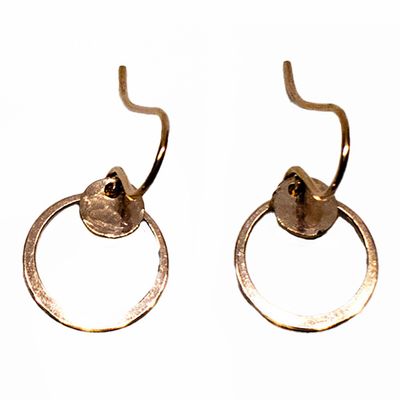 GOLD-FILLED HAMMERED EARRINGS