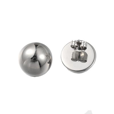 SILVER STAINLESS ROUND POST EARRINGS SILVER STAINLESS ROUND POST EARRINGS