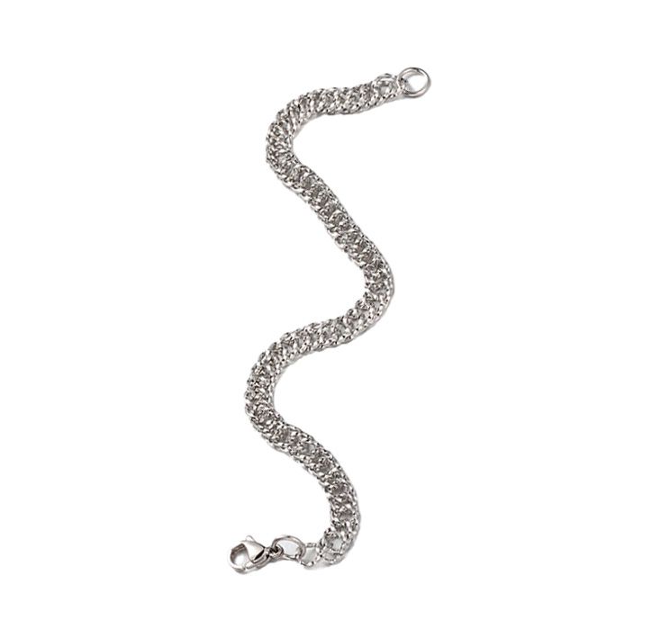 STAINLESS WOVEN LINK BRACELET FJBB1