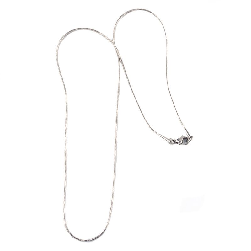 SILVER STAINLESS .09MM SNAKE CHAIN 20"