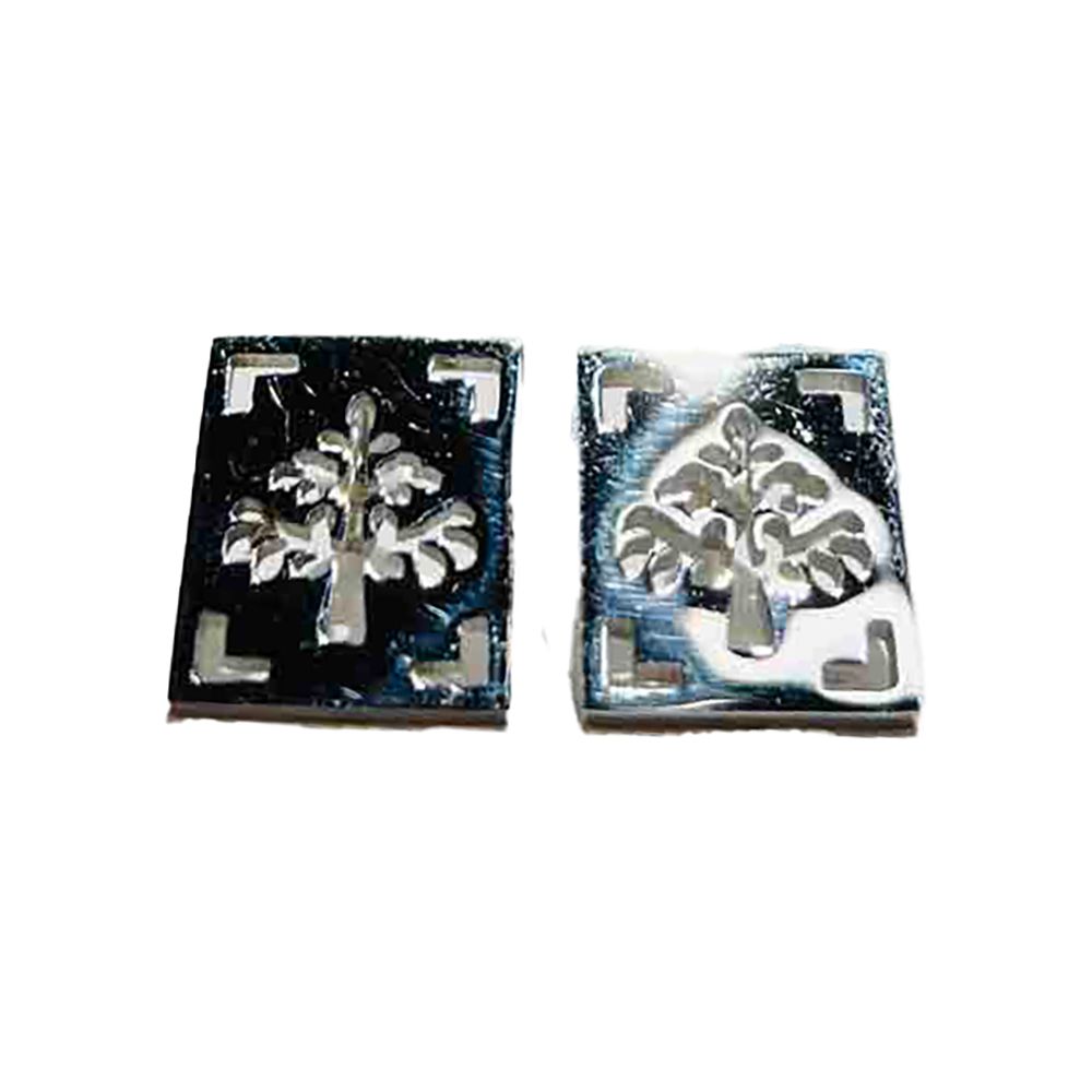 SILVER STAINLESS TREE OF LIFE EARRINGS