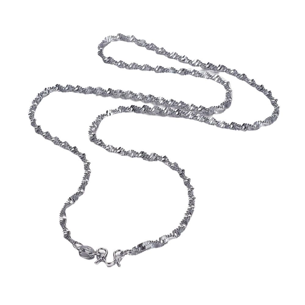 SILVER STAINLESS 2MM TWISTED CHAIN 18"