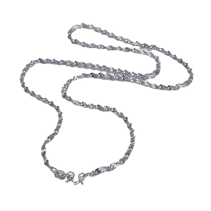 SILVER STAINLESS 2MM TWISTED CHAIN 18"