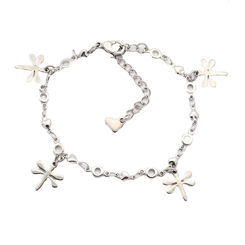 SILVER STAINLESS DRAGONFLY BRACELET