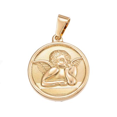 GOLD STAINLESS ANGEL PENDANT