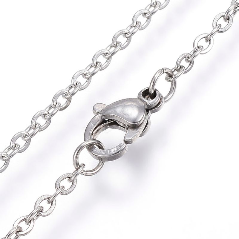 SILVER STAINLESS CROSS NECKLACE