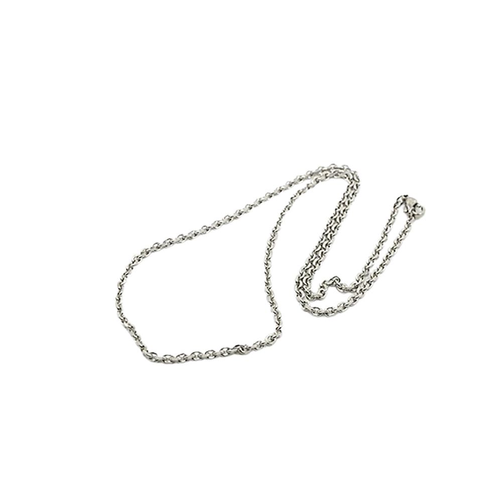 SILVER STAINLESS 2MM CABLE CHAIN  18"