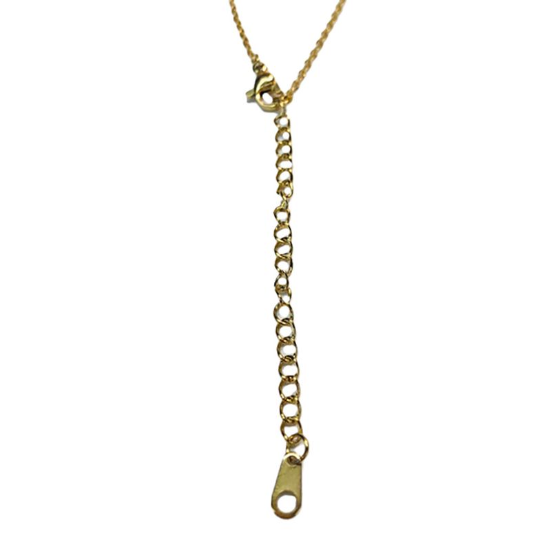 GOLD STAINLESS CZ NECKLACE