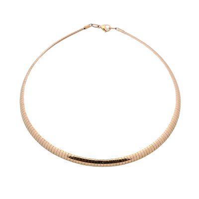 ROSE STAINLESS 4MM OMEGA CHAIN 16