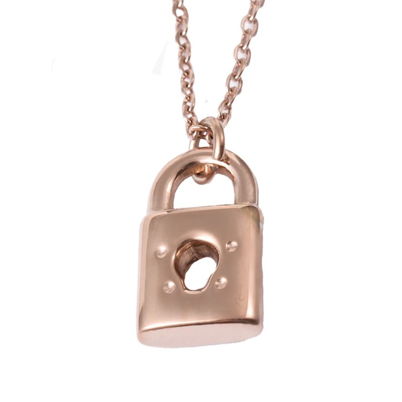 ROSE STAINLESS LOCKET NECKLACE