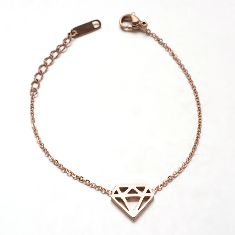 ROSE STAINLESS CUTOUT BRACELET
