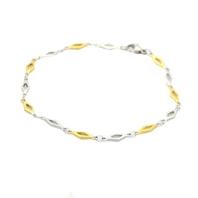 MIXED STAINLESS HORSE EYE BRACELET