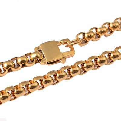 GOLD STAINLESS 6MM BOX CHAIN - 24