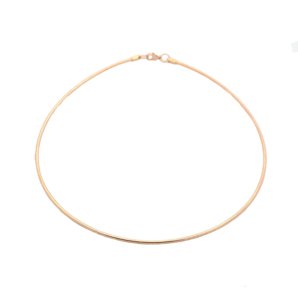 ROSE STAINLESS 2MM OMEGA CHAIN 16