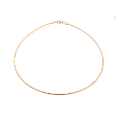 ROSE STAINLESS 2MM OMEGA CHAIN 16
