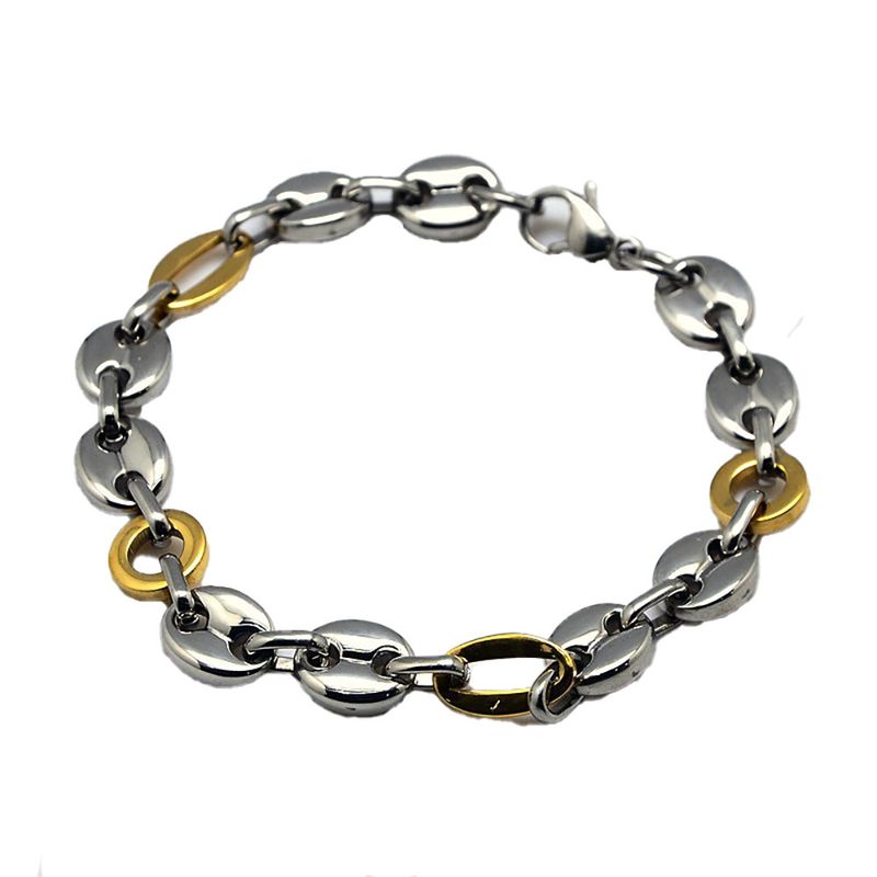 MIXED STAINLESS MIXED LINKS BRACELET