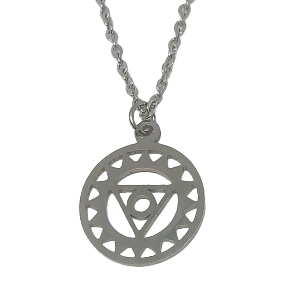 SILVER STAINLESS THIRD EYE NECKLACE