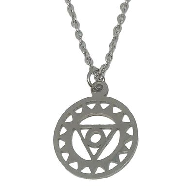 SILVER STAINLESS THIRD EYE NECKLACE