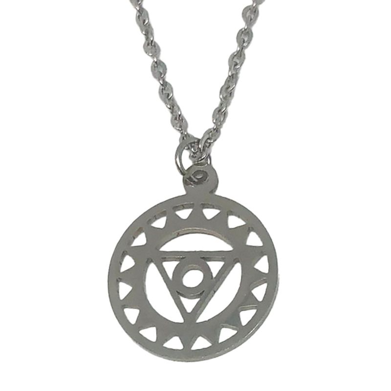 SILVER STAINLESS THIRD EYE NECKLACE
