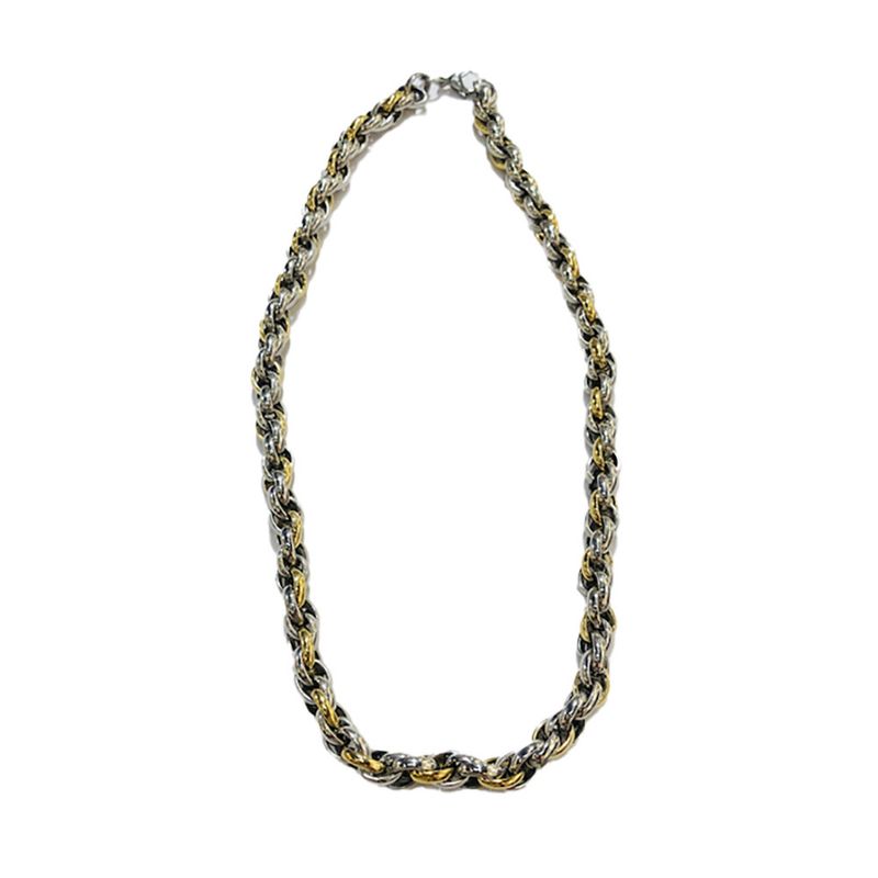 MIXED STAINLESS CABLE LINK CHAIN FJNB 22" MIXED STAINLESS CABLE LINK CHAIN FJNB 22"