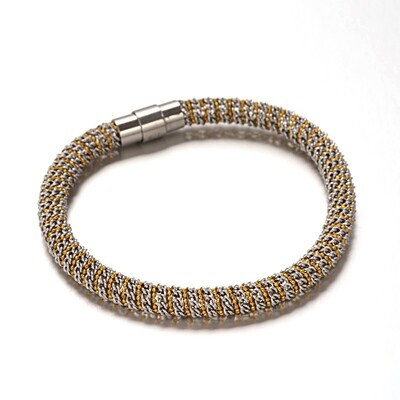 MIXED STAINLESS MESH BRACELET