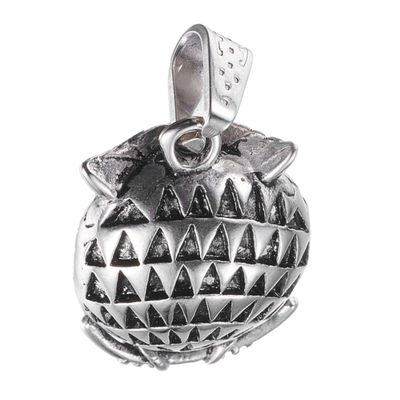SILVER STAINLESS OWL PENDANT