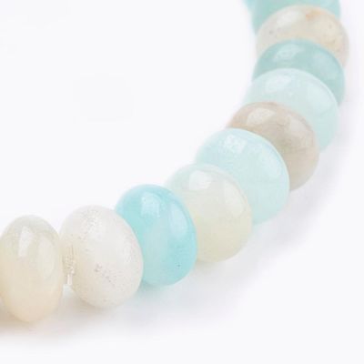 AMAZONITE BEADED STRETCH BRACELET FJB34