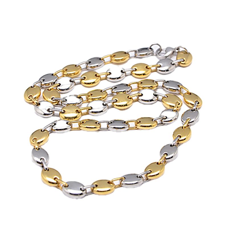MIXED STAINLESS COFFEE BEAN CHAIN 22" MIXED STAINLESS COFFEE BEAN CHAIN 22"