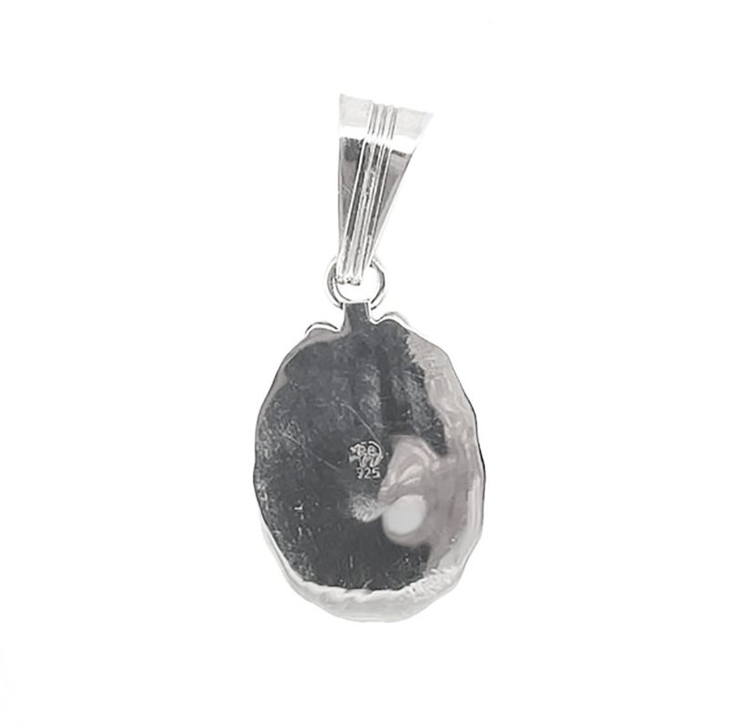 SILVER TURQUOISE PENDANT NAVAJO - SAMUEL YELLOWHAIR
