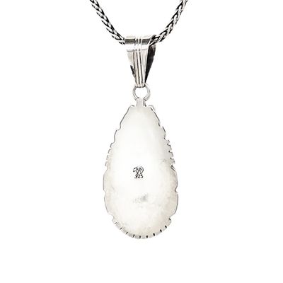 SILVER TURQUOISE PENDANT NAVAJO - ELOUISE KEE