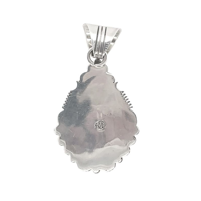 SILVER TURQUOISE PENDANT NAVAJO - DANIEL BENALLY