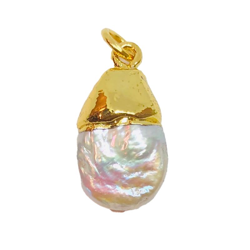 GOLD STAINLESS PEARL PENDANT