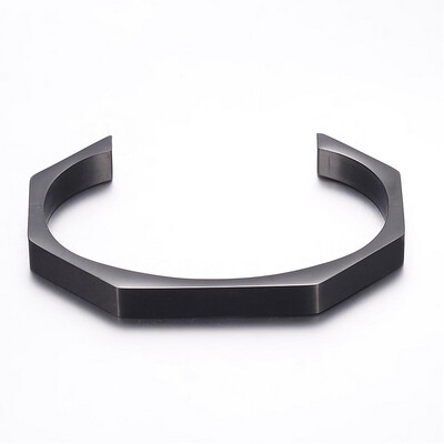 *BLACKEN STAINLESS CUFF BRACELET FJCTL
