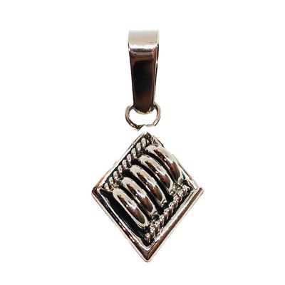 SILVER DIAGONAL RIB PENDANT NAVAJO - THOMAS CHARLEY