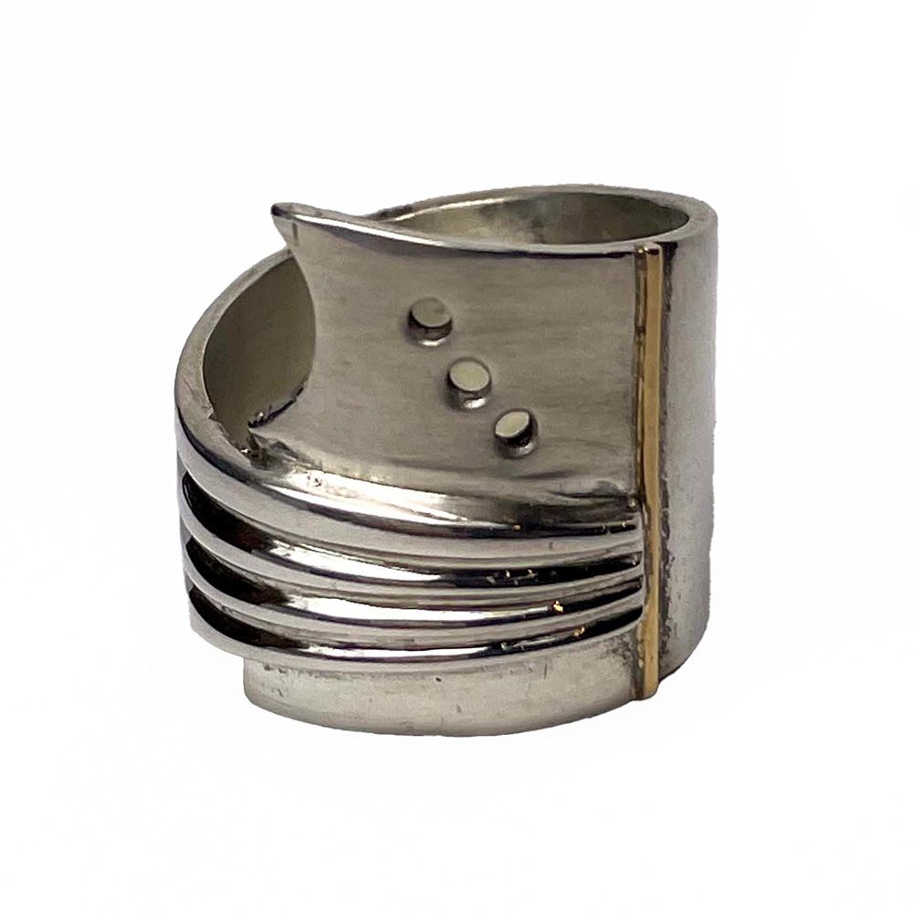 SILVER WRAP RING SIZE-7