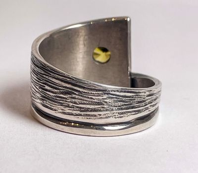 SILVER RING 6MM CZ WRAP RING