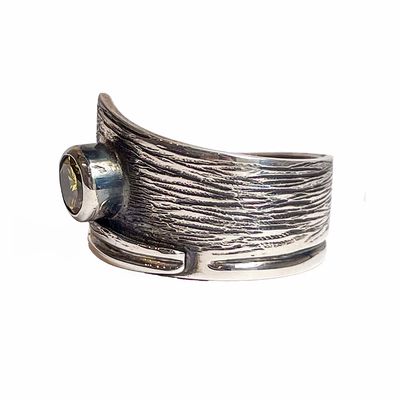 SILVER RING 6MM CZ WRAP RING