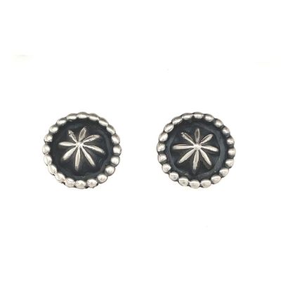 SILVER STAR EARRINGS NAVAJO - LOUISE JOE