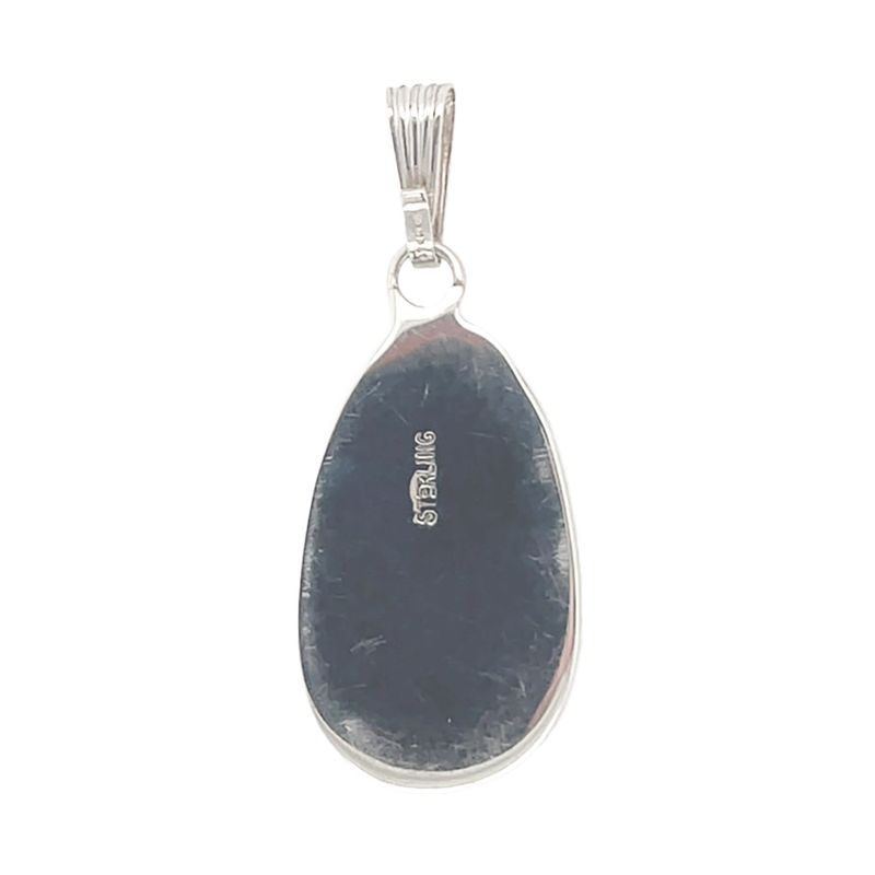 SILVER TURQUOISE PENDANT NAVAJO - RB