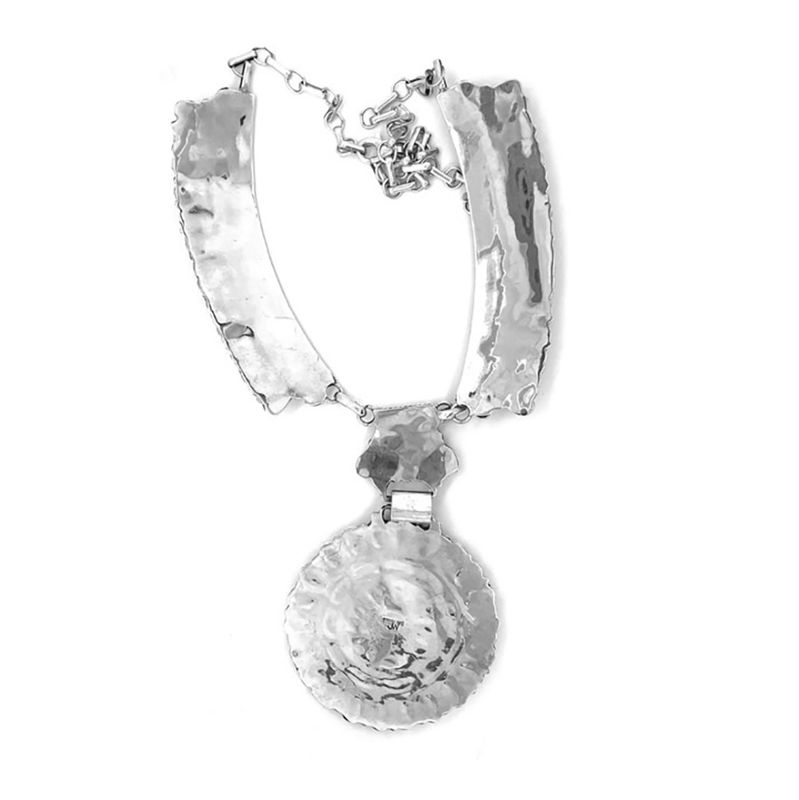 SILVER TURQUOISE NECKLACE NAVAJO - JESSE WILLIAMS